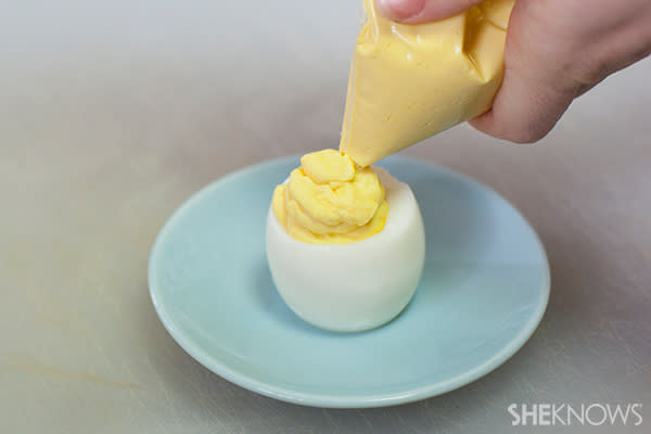 Turn your deviled eggs into hatching chicks 