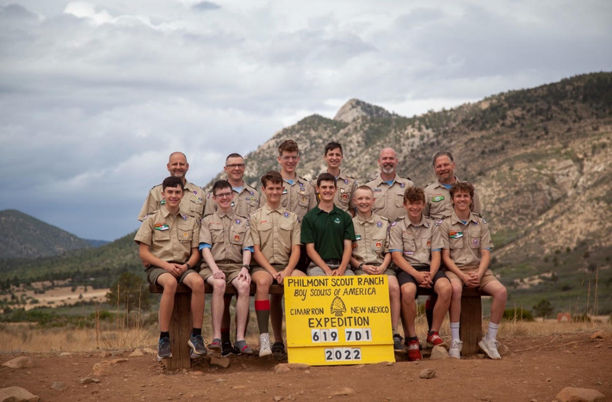 Troop 12 provided first aid and comfort to passengers on the train. (Boy Scouts of America)