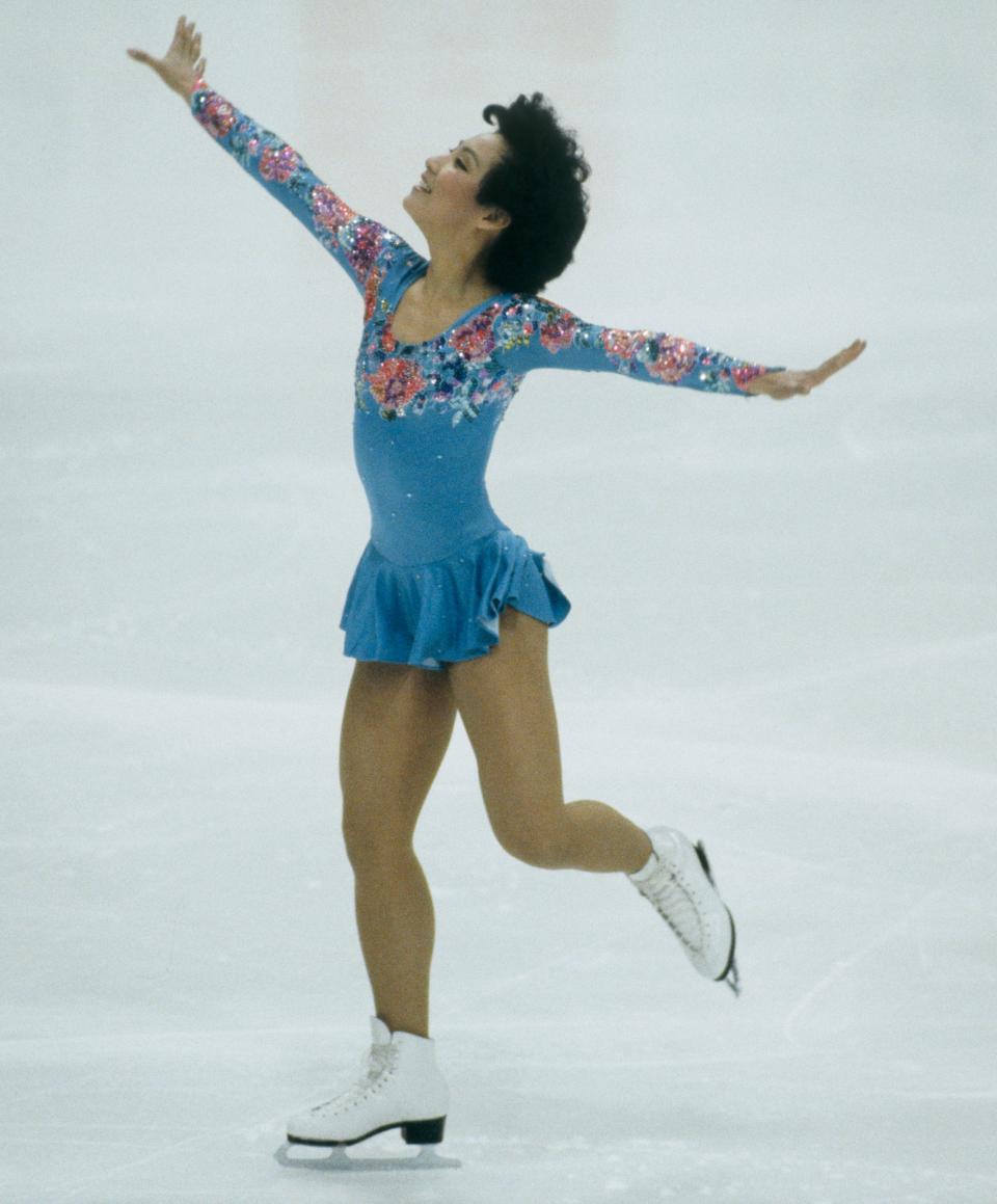 Chin, of the U.S., performing&nbsp;at the 1984 Winter Olympics in Sarajevo, Yugoslavia.