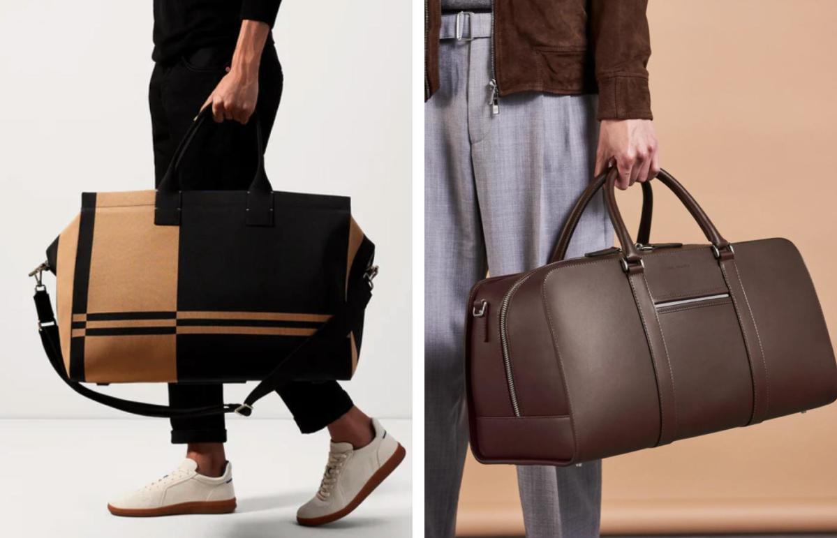 Monogram Leather 3 Bag Set (Signature, Commuter and Duffle)