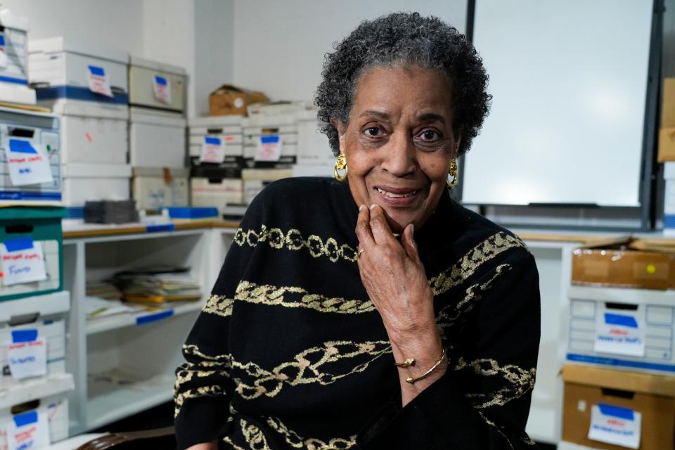 Myrlie Evers-Williams, the civil rights pioneer and wife of Medgar Evers, who was assassinated in 1963, donated her archival collection to her alma mater, Pomona College, in California. 
(Credit: Sandy Hooper-USA TODAY)