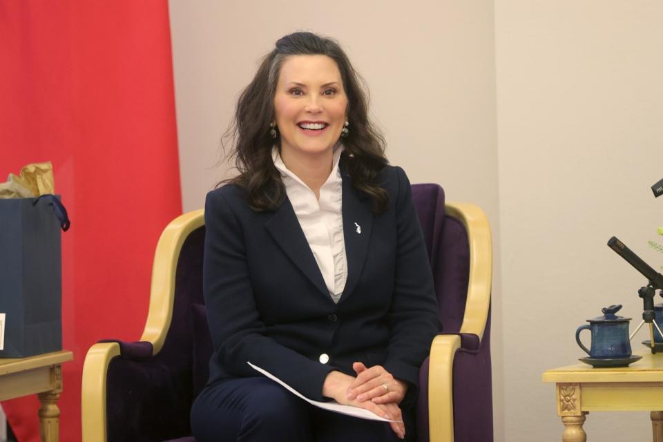 美國密西根州州長魏美桂（Gretchen Whitmer）。總統府Flickr提供