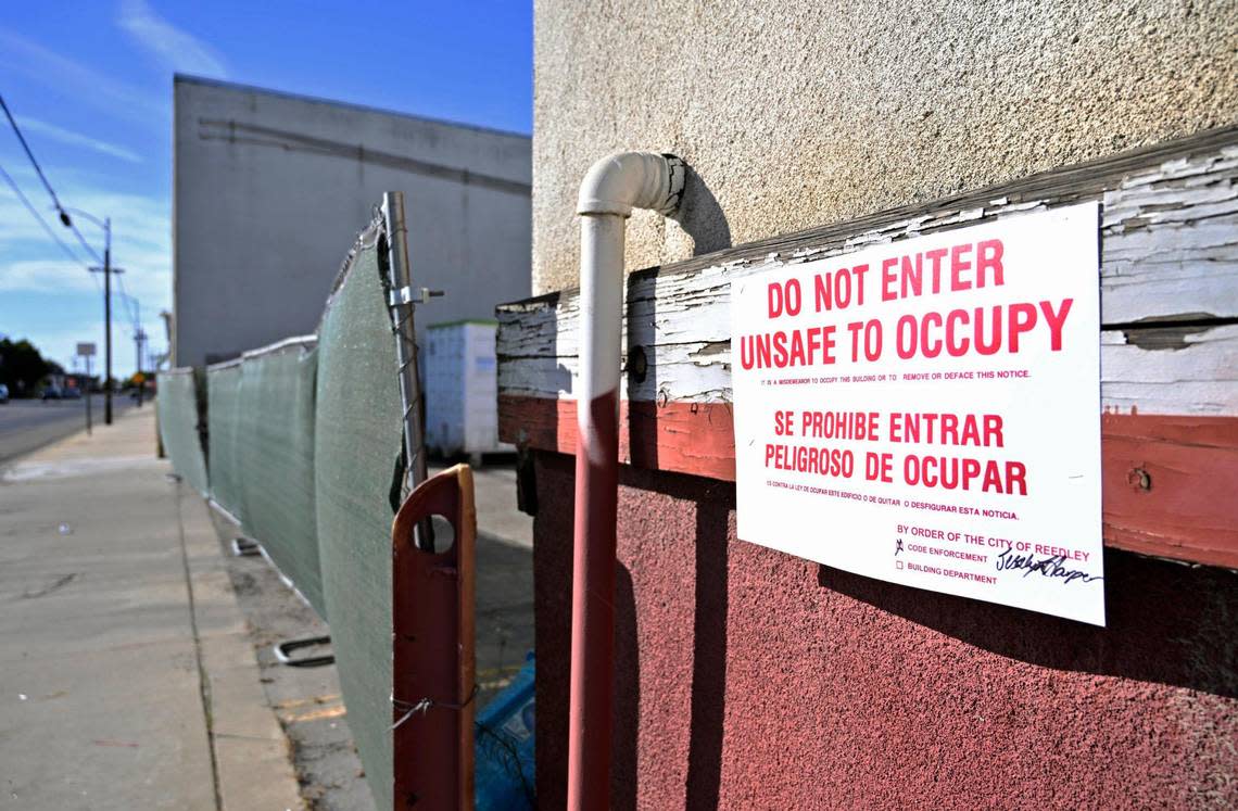 Officials closed down this warehouse location which Chinese company Prestige Biotech had illegally used for storage of hazardous materials. Photographed Monday, July 31, 2023 in Reedley.