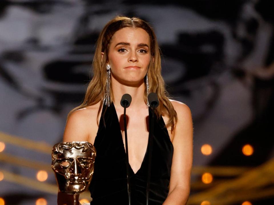 Emma Watson at the Baftas (Guy Levy/Shutterstock for BAFTA)