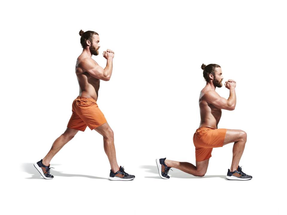 3) Split-Squat: 12 Reps per Leg