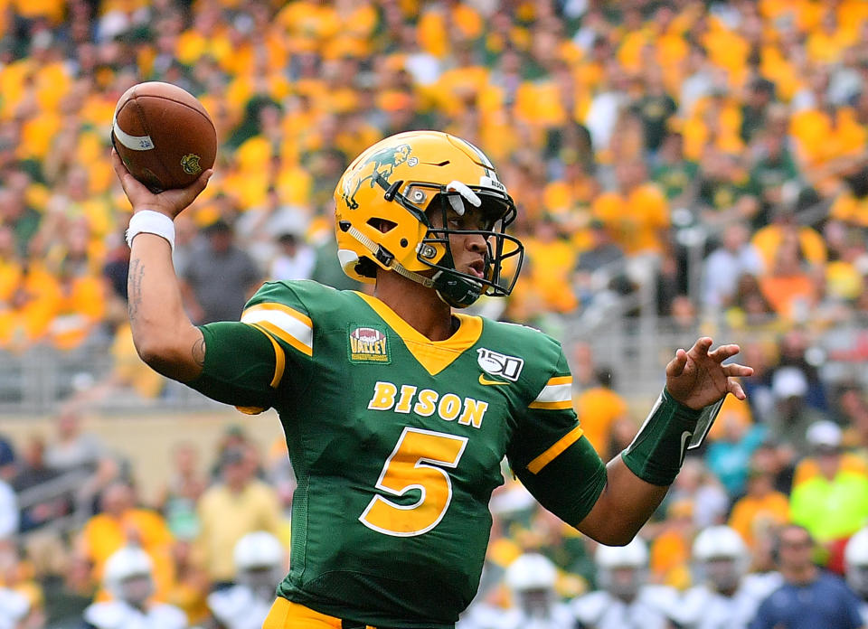 North Dakota State QB Trey Lance has the goods to be special in time. (Photo by Sam Wasson/Getty Images)