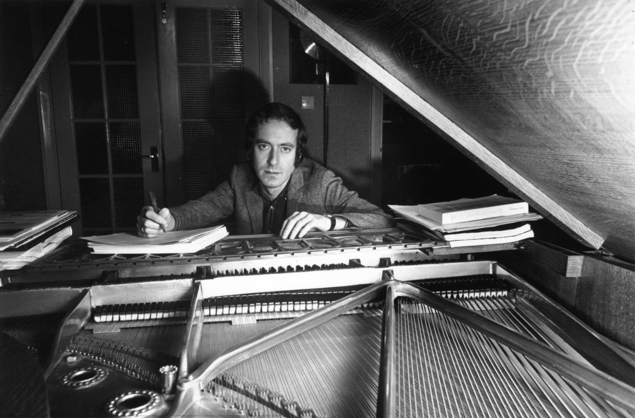 20th December 1967:  British composer John Barry at his piano. He is perhaps best known for the theme to the James Bond films.  (Photo by Larry Ellis/Express/Getty Images)