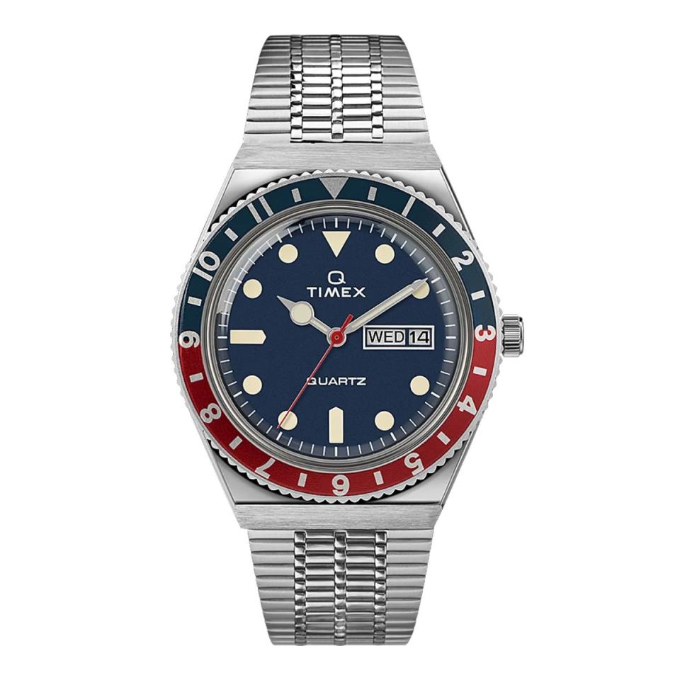 <p><a href="https://go.redirectingat.com?id=74968X1596630&url=https%3A%2F%2Fwww.timex.com%2Fq-timex-reissue-38mm-stainless-steel-bracelet-watch%2FQ-Timex-Reissue-38mm-Stainless-Steel-Bracelet-Watch.html&sref=https%3A%2F%2Fwww.menshealth.com%2Fstyle%2Fg36673991%2Fbest-cheap-watches-for-men%2F" rel="nofollow noopener" target="_blank" data-ylk="slk:Shop Now;elm:context_link;itc:0;sec:content-canvas" class="link ">Shop Now</a></p><p>Q Reissue 38mm</p><p>timex.com</p><p>$179.00</p>