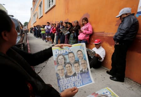 First round of presidential election in Guatemala