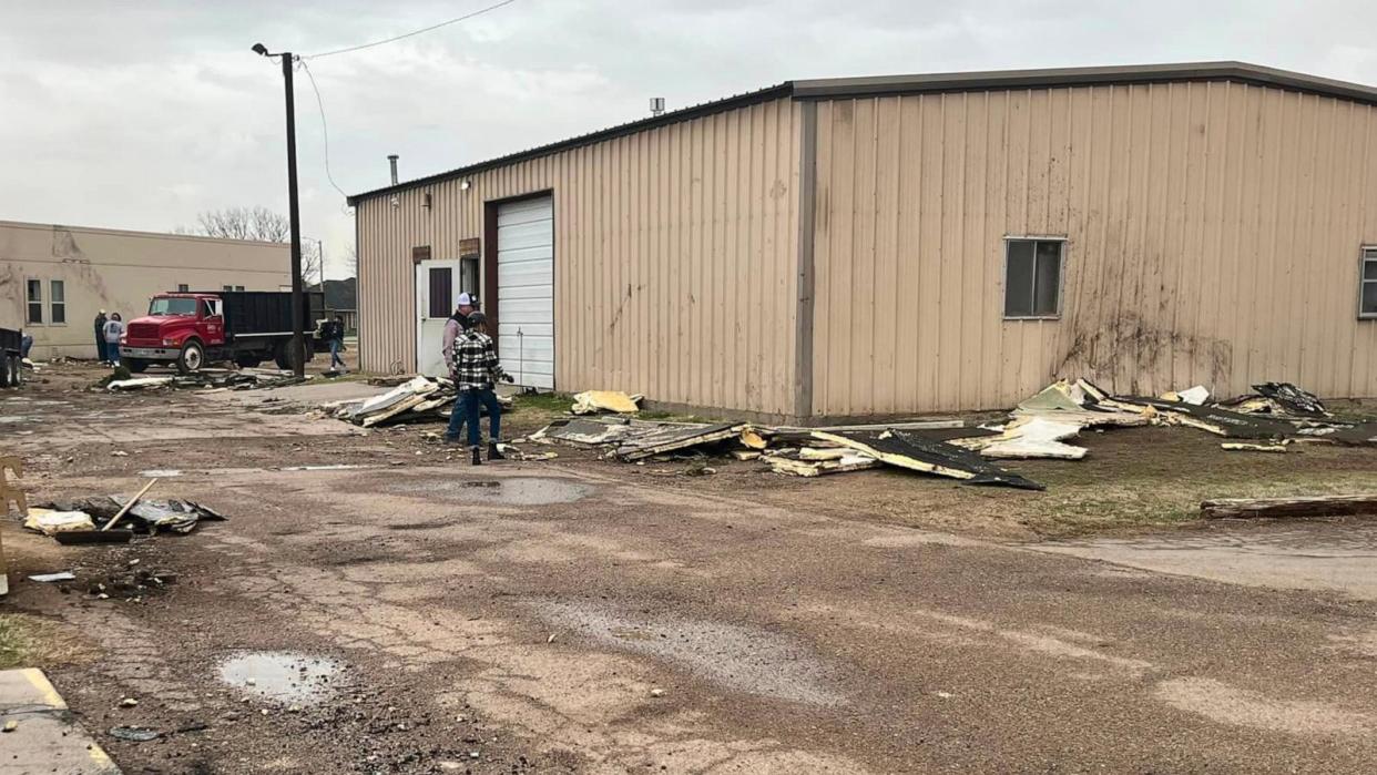 PHOTO: Tornado damage is seen at Ochiltree General Hospital in Perryton, Texas, March 24, 2024. (Ochiltree General Hospital)