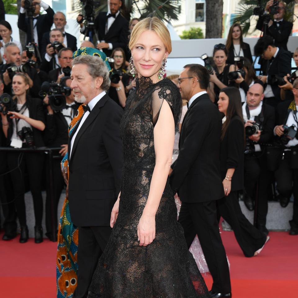 Cate Blanchett opened the Cannes Film Festival in a recycled Armani Privé gown for the Green Carpet challenge.