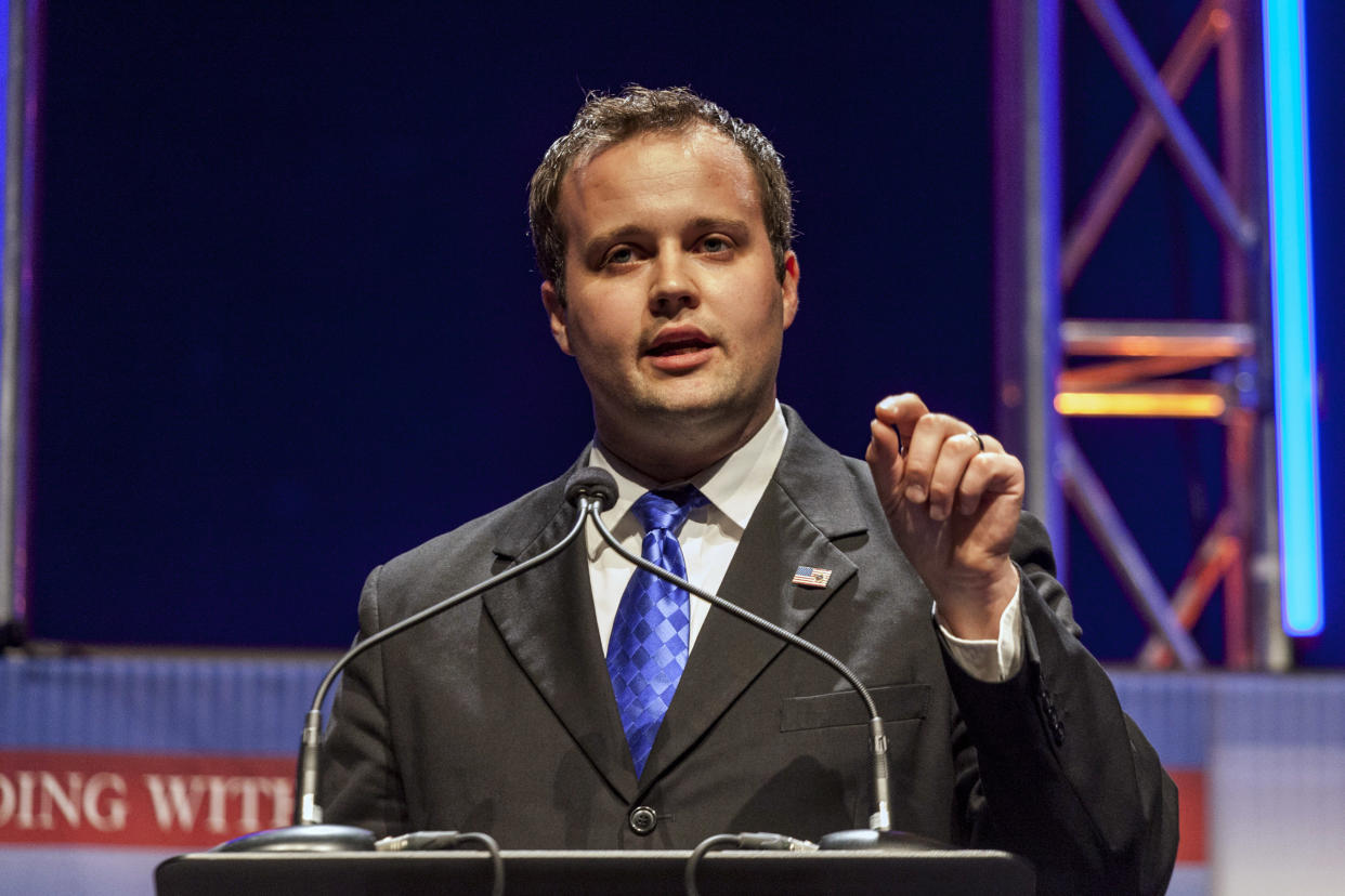 Josh Duggar, here in 2014, pleaded not guilty to two counts of child pornography charges. 