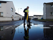 The SNP's deputy leader Angus Robertson campaigns in Elgin, Moray, Scotland, Britain May 18, 2017. Picture taken May 18, 2017. REUTERS/Russell Cheyne TPX IMAGES OF THE DAY