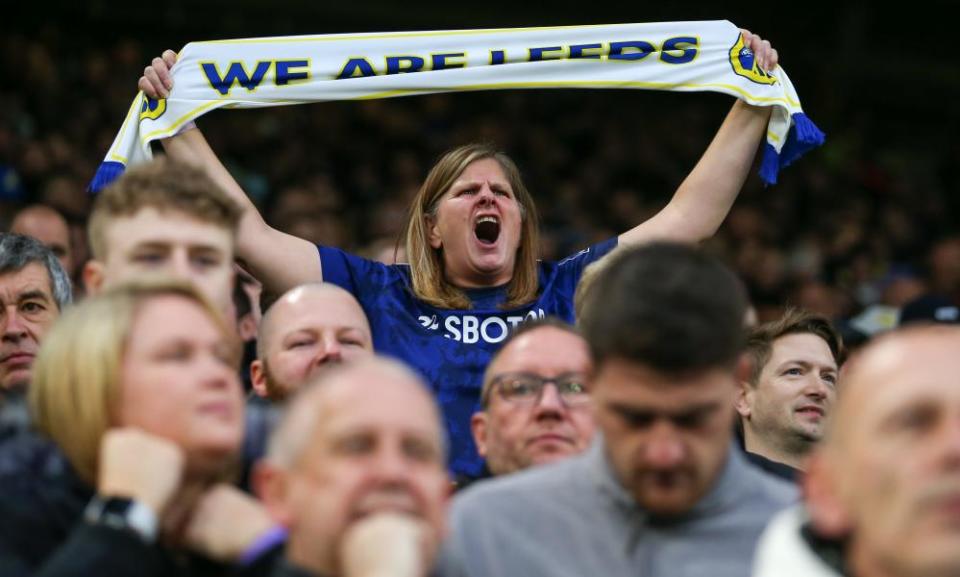 ‘Legacy fans’ at Leeds’s home win over Burnley last Sunday.