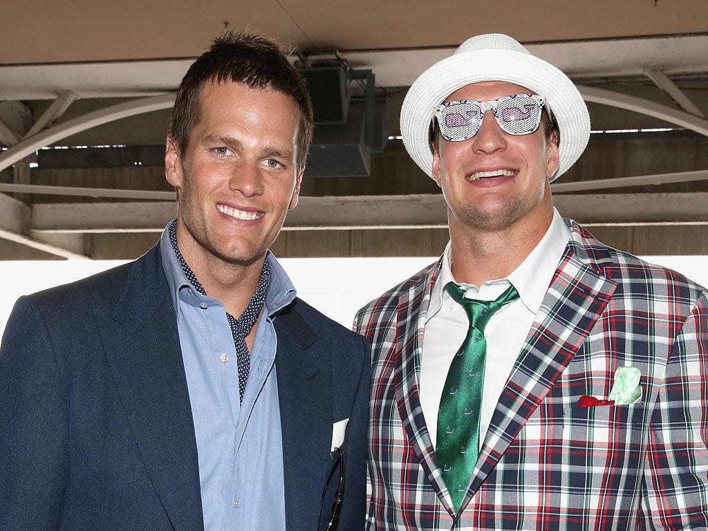 Tom Brady and Rob Gronkowski