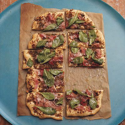 Our Prosciutto and Pesto Pizza recipe cooks up in minutes >>