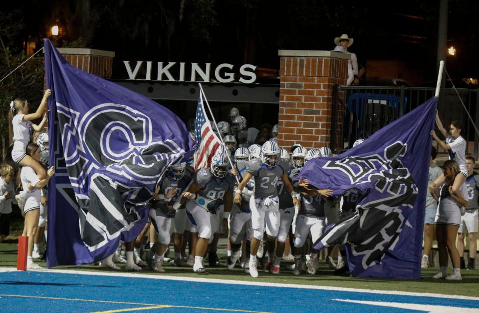 #1 seed Lakeland Christians take the field against  Frostproof High School  at Viking Stadium in Lakeland November 19th 2021 at Special to the Ledger/ Calvin Knight