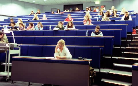 Falling asleep during lectures after staying up all night partying was once considered par for the course - Credit:  Marion Bull / Alamy