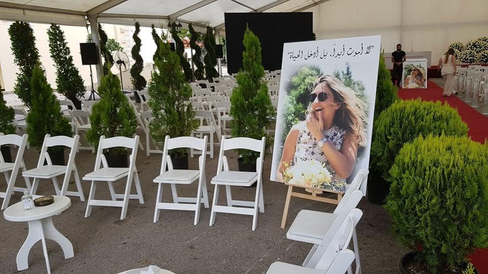 This image shows the funeral for Krystel el Adem. / Credit: Courtesy of Fady Fayad