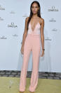 <p><strong>29 September</strong> Joan Smalls chose a simple Cushnie et Ocs outfit and Stuart Weitzman shoes<span>.</span></p>