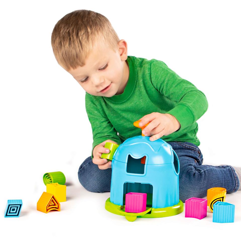 <p><strong>Fat Brain Toys</strong></p><p>walmart.com</p><p><strong>$24.95</strong></p><p><a href="https://go.redirectingat.com?id=74968X1596630&url=https%3A%2F%2Fwww.walmart.com%2Fip%2F828660459&sref=https%3A%2F%2Fwww.redbookmag.com%2Flife%2Fg34770556%2Fgifts-for-toddlers%2F" rel="nofollow noopener" target="_blank" data-ylk="slk:Shop Now;elm:context_link;itc:0;sec:content-canvas" class="link ">Shop Now</a></p><p>A twist on the traditional shape sorter, the Shape Factory comes with a base and a top that rotate in opposite directions when you push the plunger, changing the shape of the holes. Now, instead of trying to find the right shape for the slot, you have to find the right shape and <em>create</em> the right slot. <em>Ages 2+</em></p>