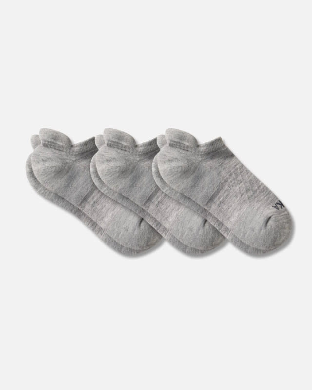 <p>Paka</p><p>Paka’s ankle socks are the first-ever alpaca-based performance socks. Like sheep wool, alpaca fibers have natural wicking, temperature-regulating, and odor-resistant properties. I also found the alpaca to be much softer than even some merino. The other socks on this list have mesh zones on the top of the foot, while this pair has ventilation on the side for breathability throughout. Extra layers of cushioning on the sole absorb impact on the climb and descent, and a tightened compression arch prevents your midfoot from collapsing upon landing.</p><div><table><thead><tr><th>Pros</th><th>Cons</th></tr></thead><tbody><tr><td><p>Alpaca is soft and cushioning is plush</p></td><td><p>Takes up a lot of room in the shoe, sheds fibers</p></td></tr></tbody></table></div><ul><li><strong>Material: </strong>41% alpaca, 50% recycled nylon, 8% bamboo, 1% spandex</li><li><strong>Sock Height:</strong> No Show</li><li><strong>Cushioning: </strong>Medium</li></ul><p>[$48 for 3-pack or $85 for 6-pack; <a href="https://www.pakaapparel.com/products/ankle-socks-3-pack" rel="nofollow noopener" target="_blank" data-ylk="slk:pakaapparel.com;elm:context_link;itc:0;sec:content-canvas" class="link ">pakaapparel.com</a>]</p>