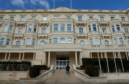 Whitehall Mansions, within which the offices of Pilatus Bank are situated, is seen in Ta' Xbiex, Malta, October 28, 2017. REUTERS/Darrin Zammit Lupi/Files