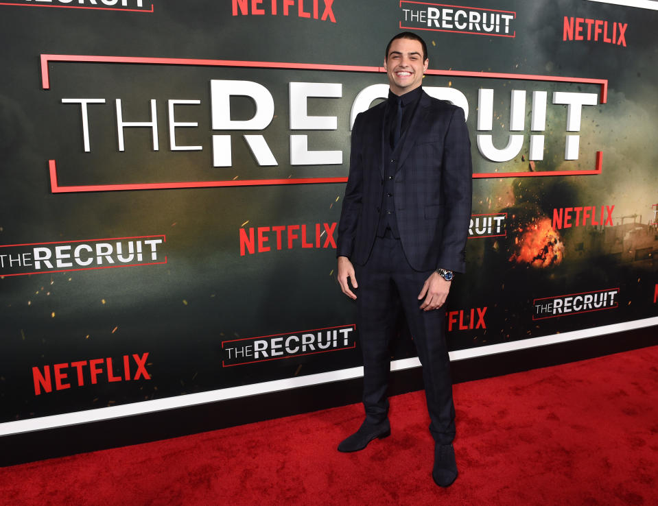 Noah Centineo at the world premiere of "The Recruit" held at The Grove on December 8, 2022 in Los Angeles, California.