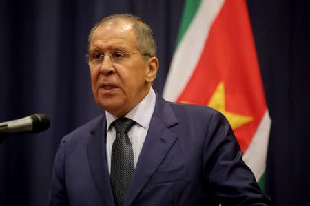 Russia's FM Lavrov visits Suriname