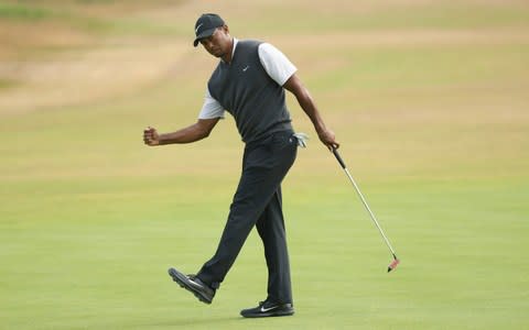 Tiger on the 9th - Credit: AP