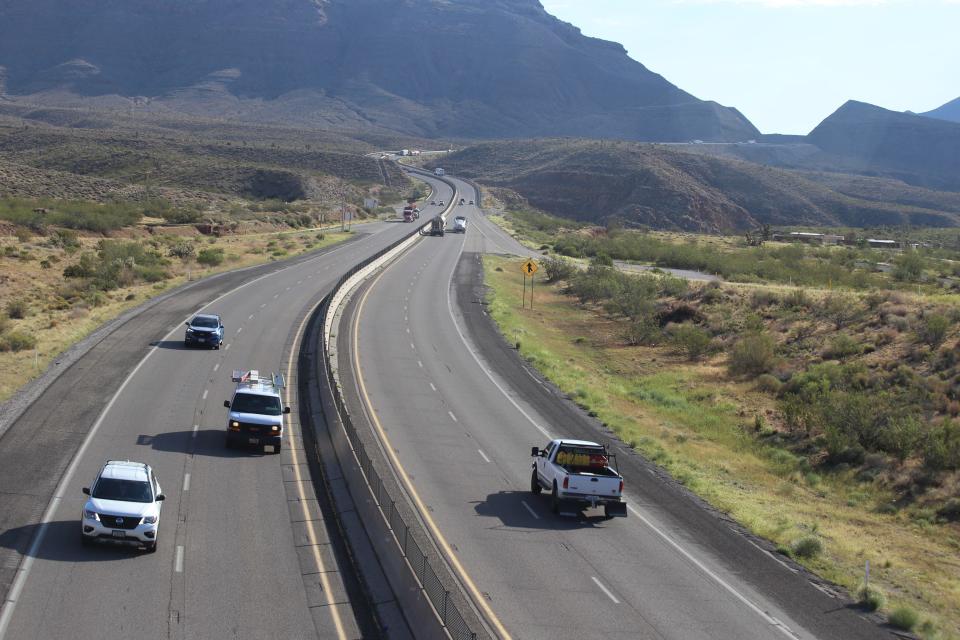 Traffic on Interstate 15 south of St. George crosses into the Virgin River Gorge. Freeway traffic is expected to be busy for the Thanksgiving holiday this week, with the National Safety Council warning that increased numbers of accidents could result in more fatalities across the U.S. The Utah Highway Patrol has vowed to increase its seat belt enforcement during the week, part of a larger effort to promote road safety over the holidays.