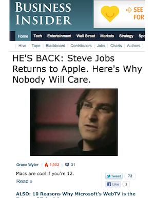 Business Insider Grows the Way of the Huffington Post