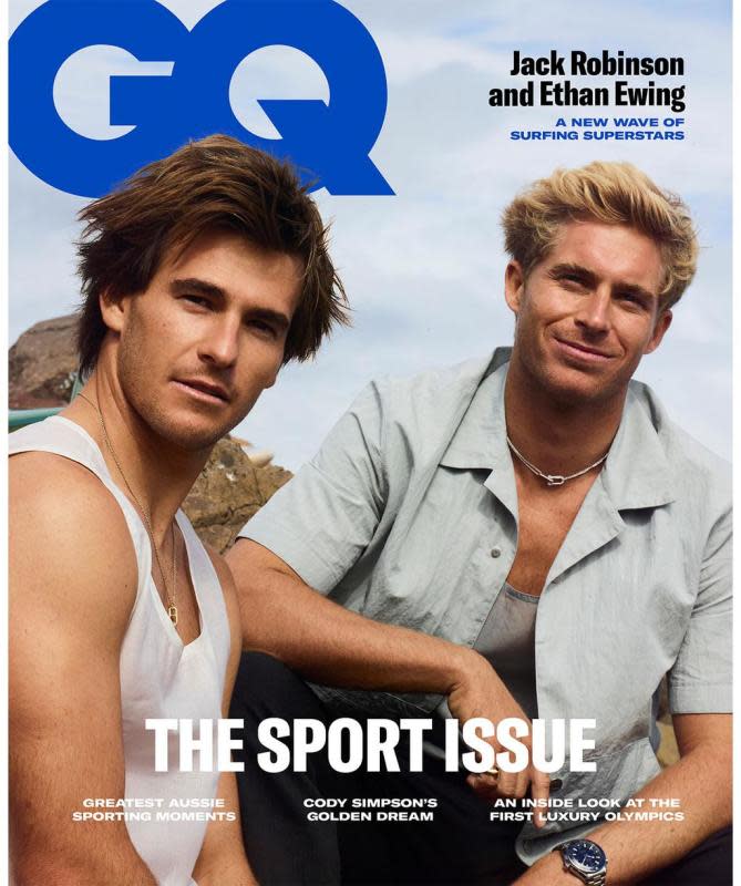 Jack Robinson and Ethan Ewing, on the cover GQ Australia<p>Cover: GQ Australia</p>