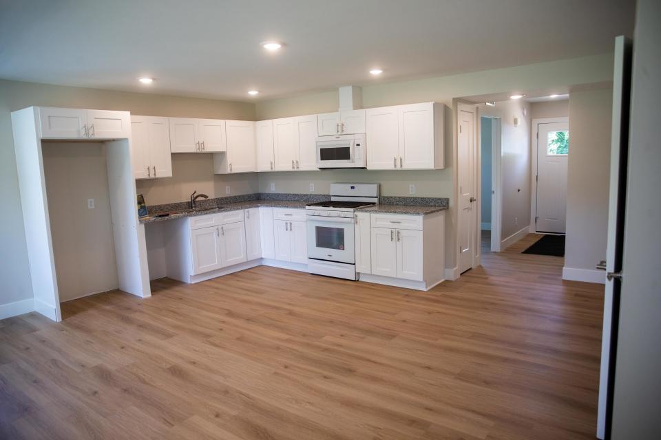 The interior of a unit at Haven Townhomes, a development built by Lakeshore Habitat for Humanity for individuals with disabilities.