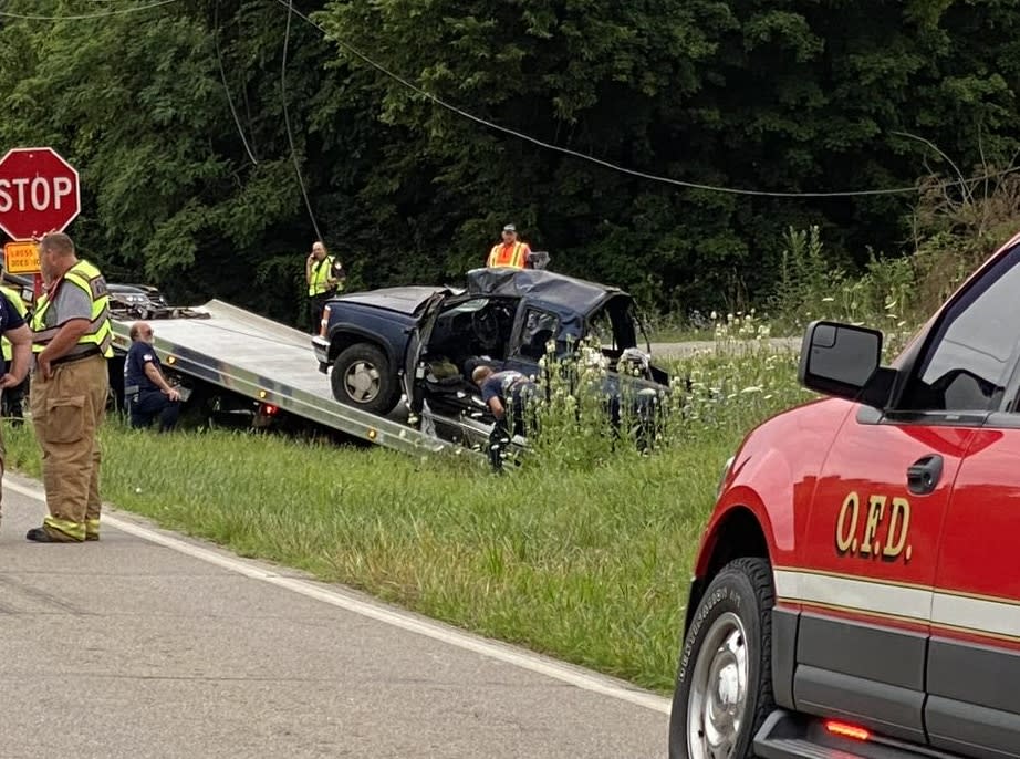 A CareFlight medical helicopter experienced a ‘hard landing’ while trying to land at the scene of a Butler County vehicle crash that killed a Richmond, Indiana woman and injured three others.