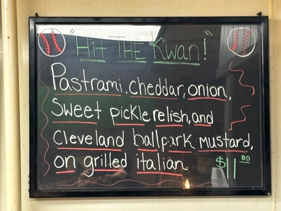 Diamond Deli in Akron named a sandwich special after Guardians All-Star Steven Kwan. On Tuesday, Diamond Deli co-owner Brett Magilavy talked to Kwan on FaceTime about the sandwich called "Hit The Kwan." Kwan thanked Magilavy for the gesture.