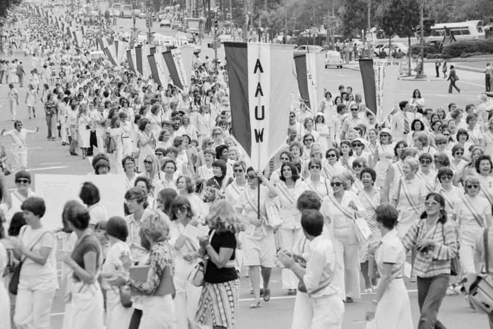 A pro-ERA march in 1977