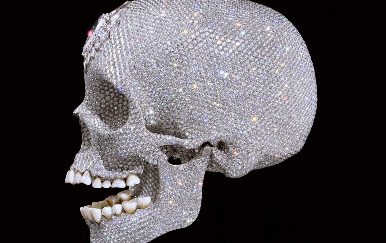 Damien Hirst's diamond-encrusted skull attracted huge crowds around the world, but is now in a storage unit in London - Prudence Cuming Associates Ltd via Getty Images