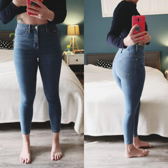 kmart jeans women 2023 jeans elastic waist｜TikTok Search