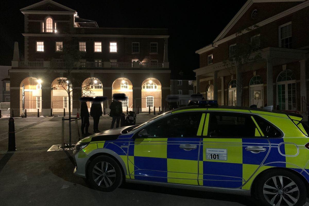 Officers in Dorchester responded to reports of anti-social moped use in Poundbury <i>(Image: Dorset Police)</i>