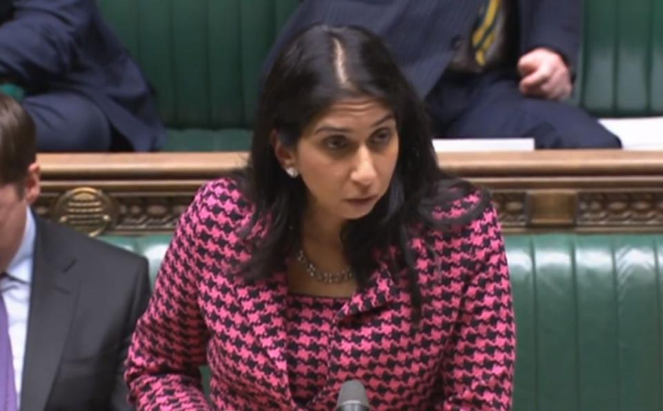 Suella Braverman defended her policy in the Commons (HouseofCommons)