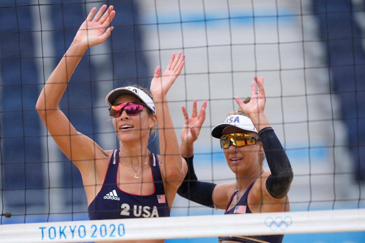 Tokyo Olympics Beach Volleyball (Copyright 2021 The Associated Press. All rights reserved)