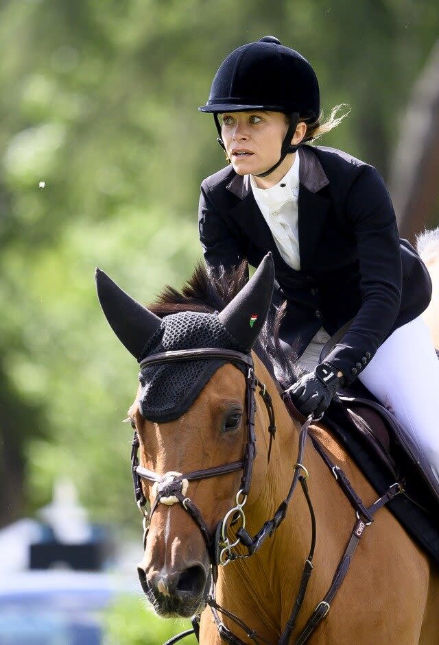 Mary-Kate Olsen's husband, Olivier Sarkozy, supported her at the competition in Spain.