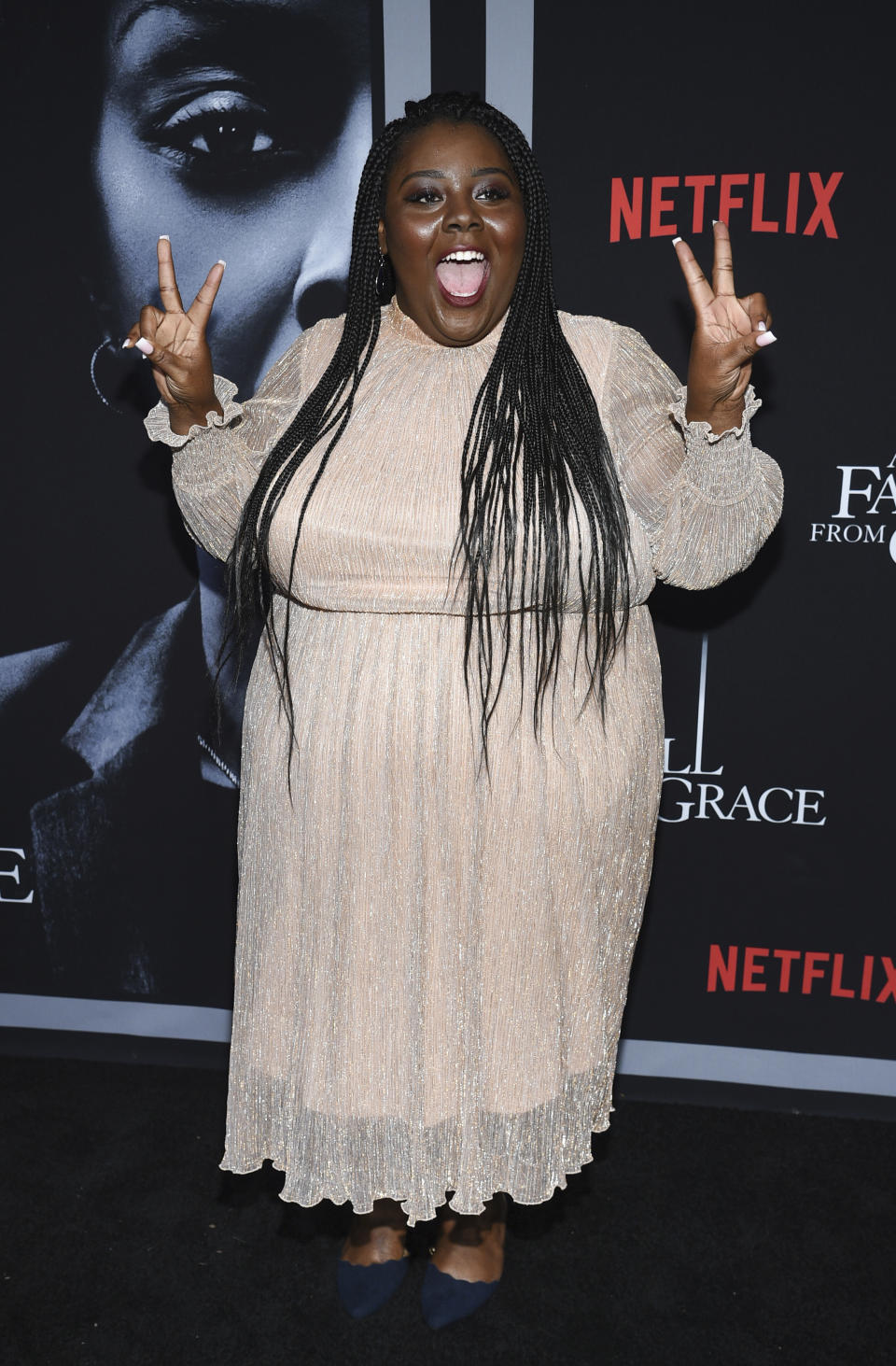 Actress Angela Marie Rigsby attends the premiere of Tyler Perry's "A Fall from Grace," at Metrograph, Monday, Jan. 13, 2020, in New York. (Photo by Evan Agostini/Invision/AP)