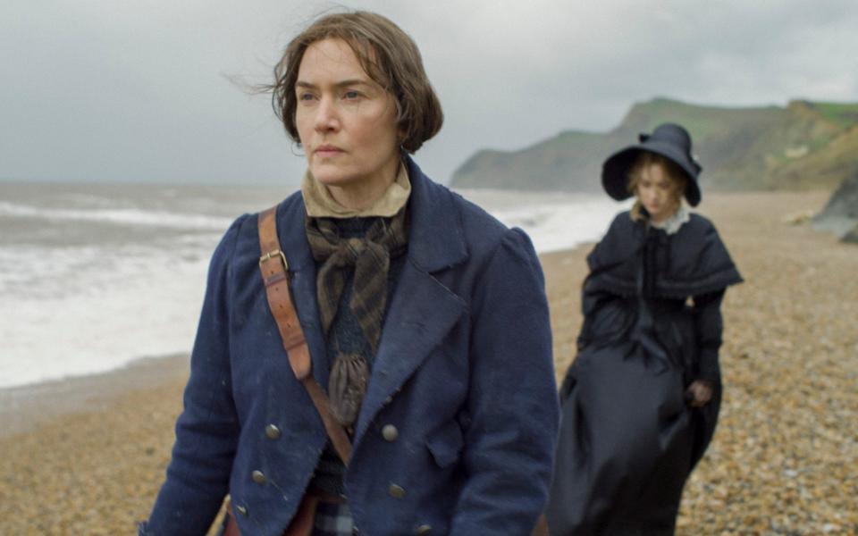 Mary Anning as portrayed by Kate Winslet in the film Ammonite - www.capitalpictures.com
