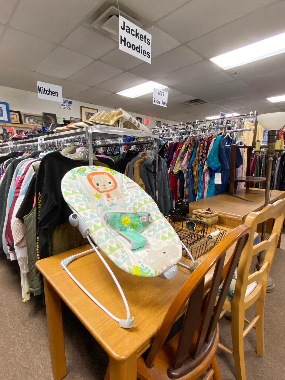 Furniture and baby items are among items for sale at the Second Chances Thrift Store at 2605 N MacArthur Blvd. in Oklahoma City.