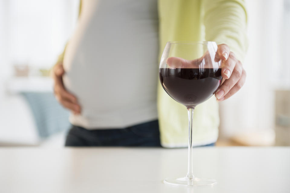 A glass of wine a week is unlikely to harm unborn babies, says a new study [Photo: Getty]