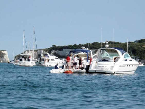 Studland Bay is normally a popular location for leisure craft to anchor, but a lack of boats in recent months have brought seahorse populations back (PA)