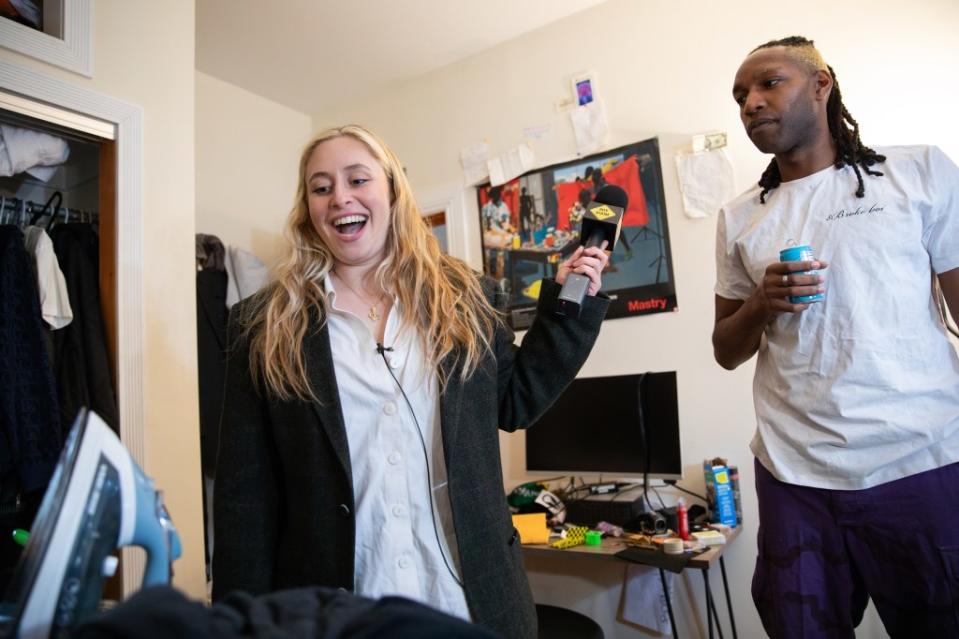 “Wow, this is a lot to take in,” Coster, the brave tour guide for “Boy Rooms,” said upon entering David’s bedroom last week. Olga Ginzburg for N.Y.Post