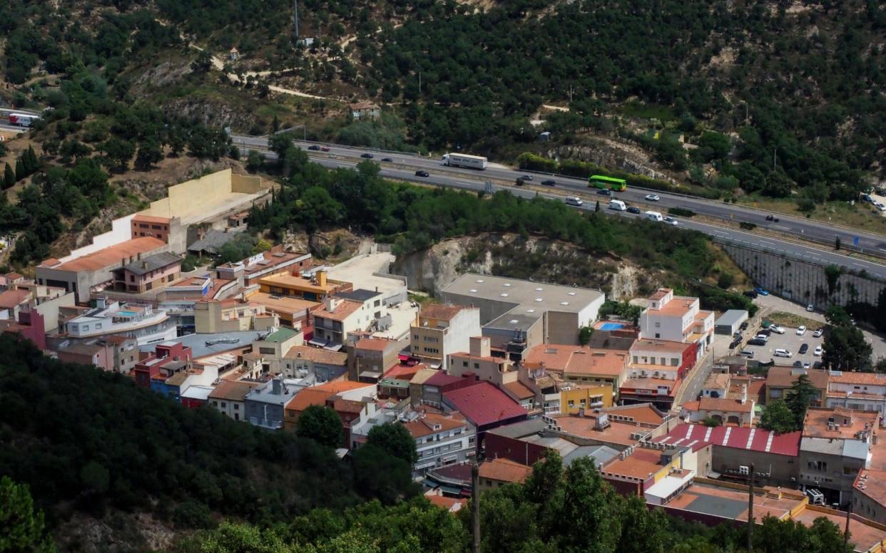 An aerial view of Le Perthus - AFP